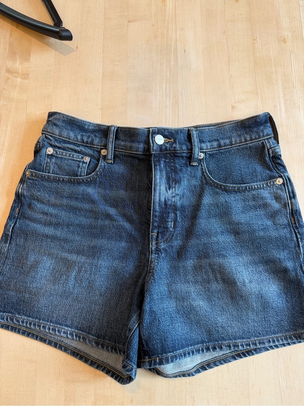 J Crew High Rise Dark Blue Denim Shorts - Women, Size 28 - like new! 4in inseam